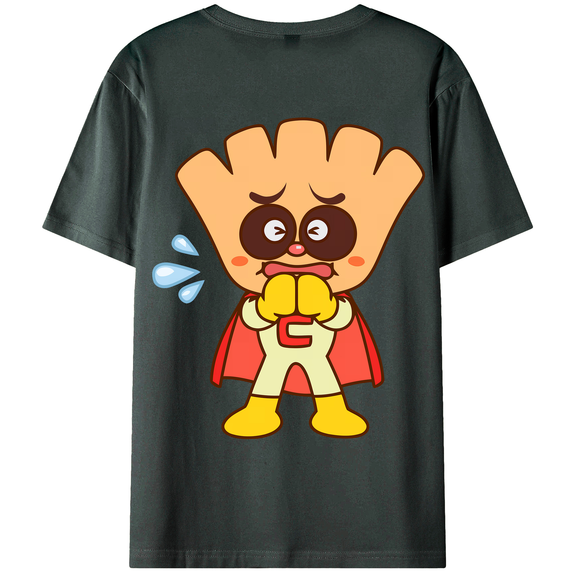 （画像用） アンパンマン Anpanman 綿100％ メンズ半袖Tシャツ（バックプリント） 通気性